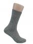 Preview: GROJADORI 3 Paar Norweger Socken Schafwolle ohne Gummi, Grau, Detail