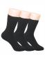 Preview: RS Harmony 3 Paar Damen Socken Softrand ohne Gummi, Schwarz