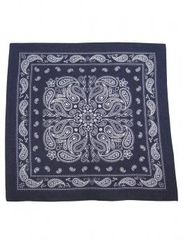 1x Bandana Paisley Nicki Tuch Halstuch 100% Baumwolle, Blau, Detail