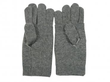 2 in 1 Strickhandschuhe Handstulpen Fingerhandschuhe Handwärmer Retro Schneestern, Grau Bild 2