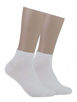 RS 3 Paar Viskose Bambus Kurz Socken Komfortbund Unisex, Weiss