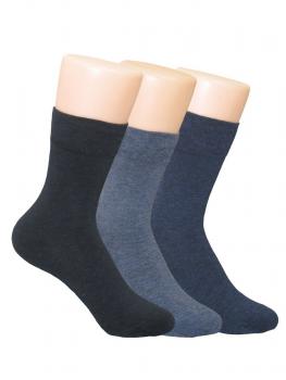 RS Harmony 3 Paar Damen Socken Softrand ohne Gummi Jeans Farben