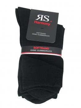 RS Harmony 3 Paar Damen Socken Softrand ohne Gummi, Schwarz, Bild 3