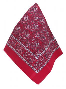 Bandana Halstuch Kopftuch Trachten Ornamente Print, Rot