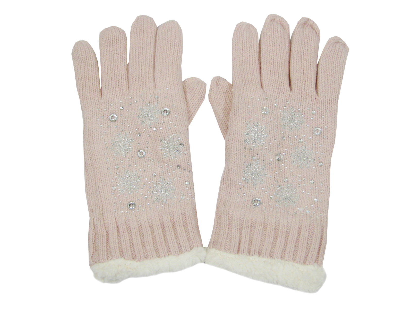 Princess Handschuhe rosa mit Motiv Accessoires Handschuhe Fingerhandschuhe 