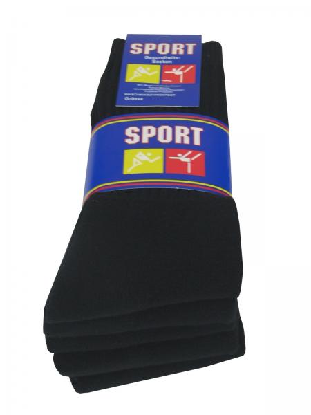 5 Paar XL Sport Freizeit Berufs Socken , Schwarz, Bündel