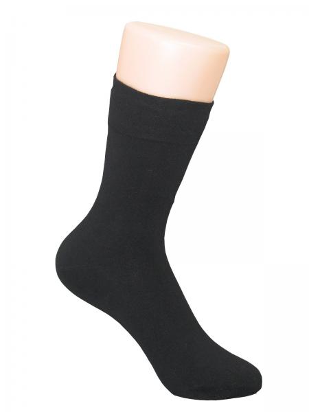 RS Harmony 3 Paar Damen Socken Softrand ohne Gummi, Schwarz, Detailansicht